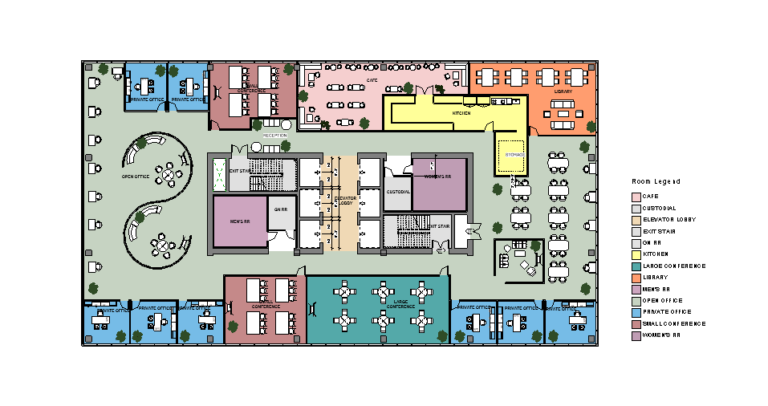 Commercial Office Space Floorplan